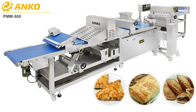 Machine de fabrication de pâte feuilletée semi-automatique PMM-500