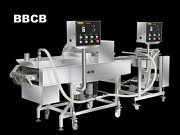 Linea di produzione automatica per l'impanatura di pastella e briciole